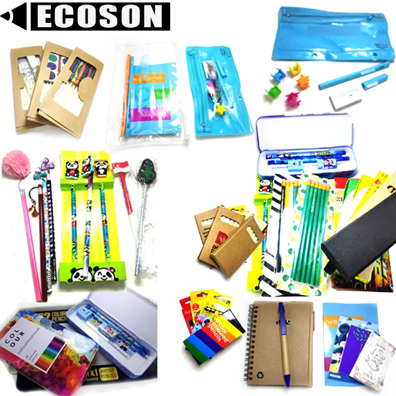 Custom Chinese Pencil Eco Friendly School Supplies Wholesale Cute Kawaii School Supplies  Back to School Supplies for Kids