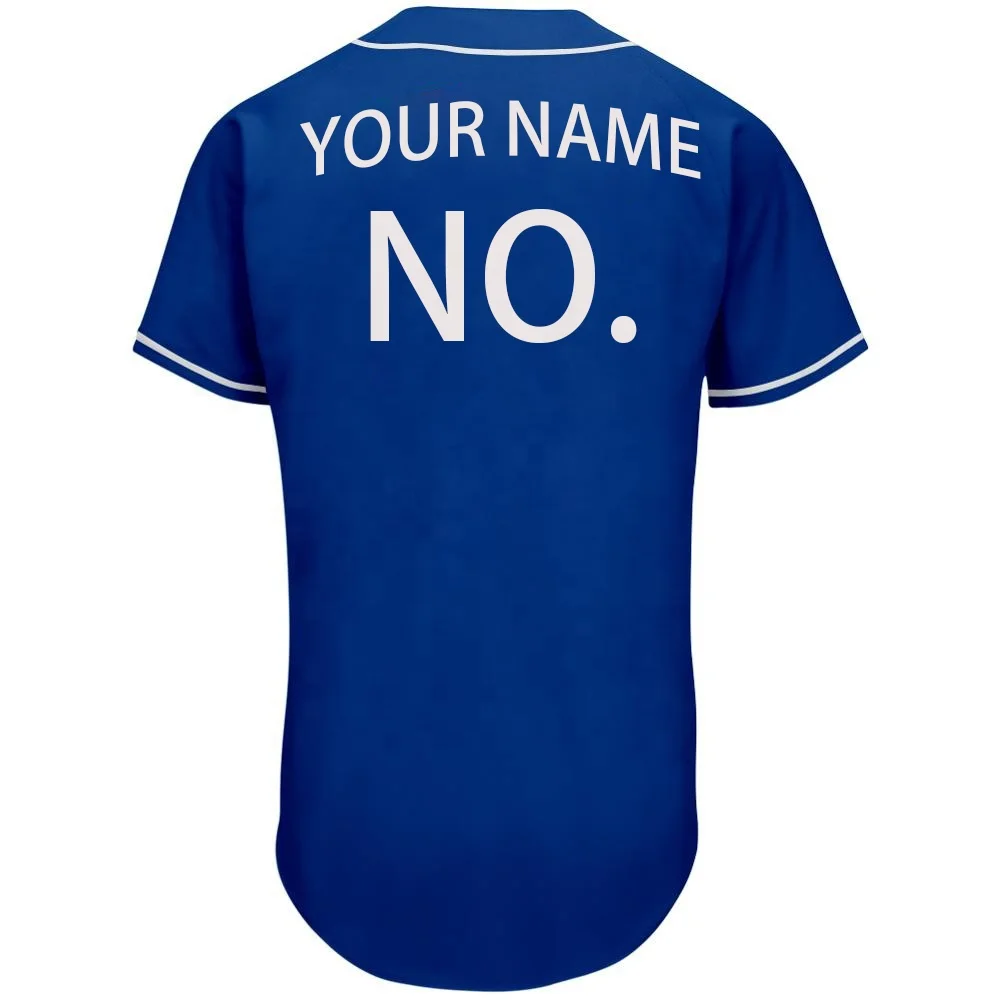 Quickly Customize Your Design Casual Fashion Striped/Plaid/Solid Color Printing/Embroidered Baseball Uniform Jersey