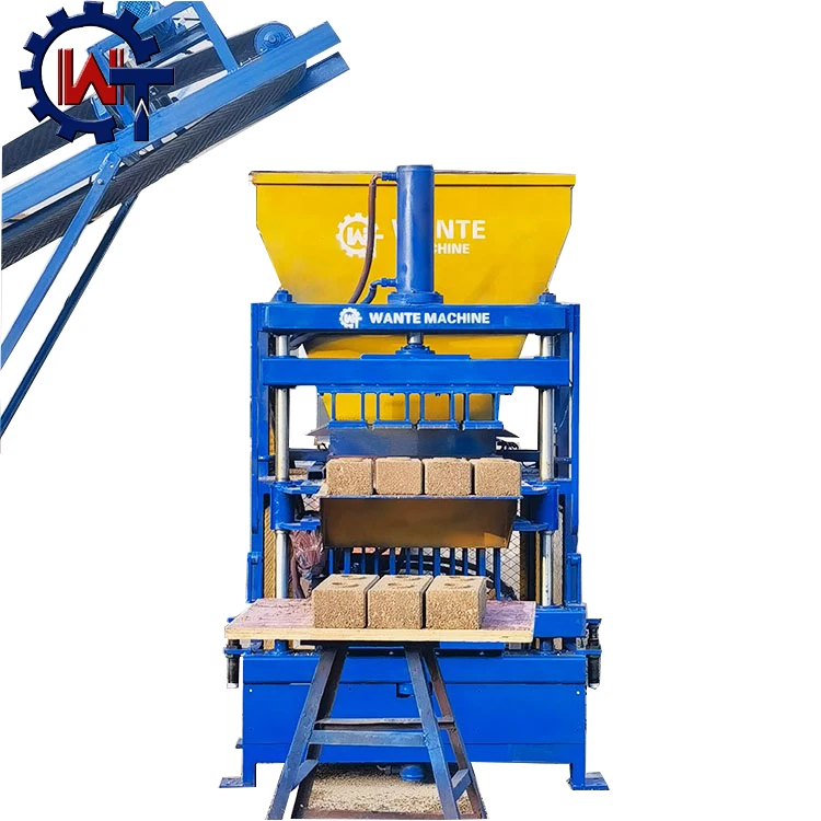 WT4-10 автоматические машины для производства глиняных кирпичей