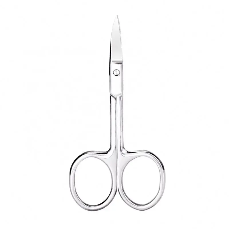 Beauty Fast Shipment Portable High Quality 3.5mm Thickness Eyebrow Beauty Curved Cuticle Manicure Nail Scissors