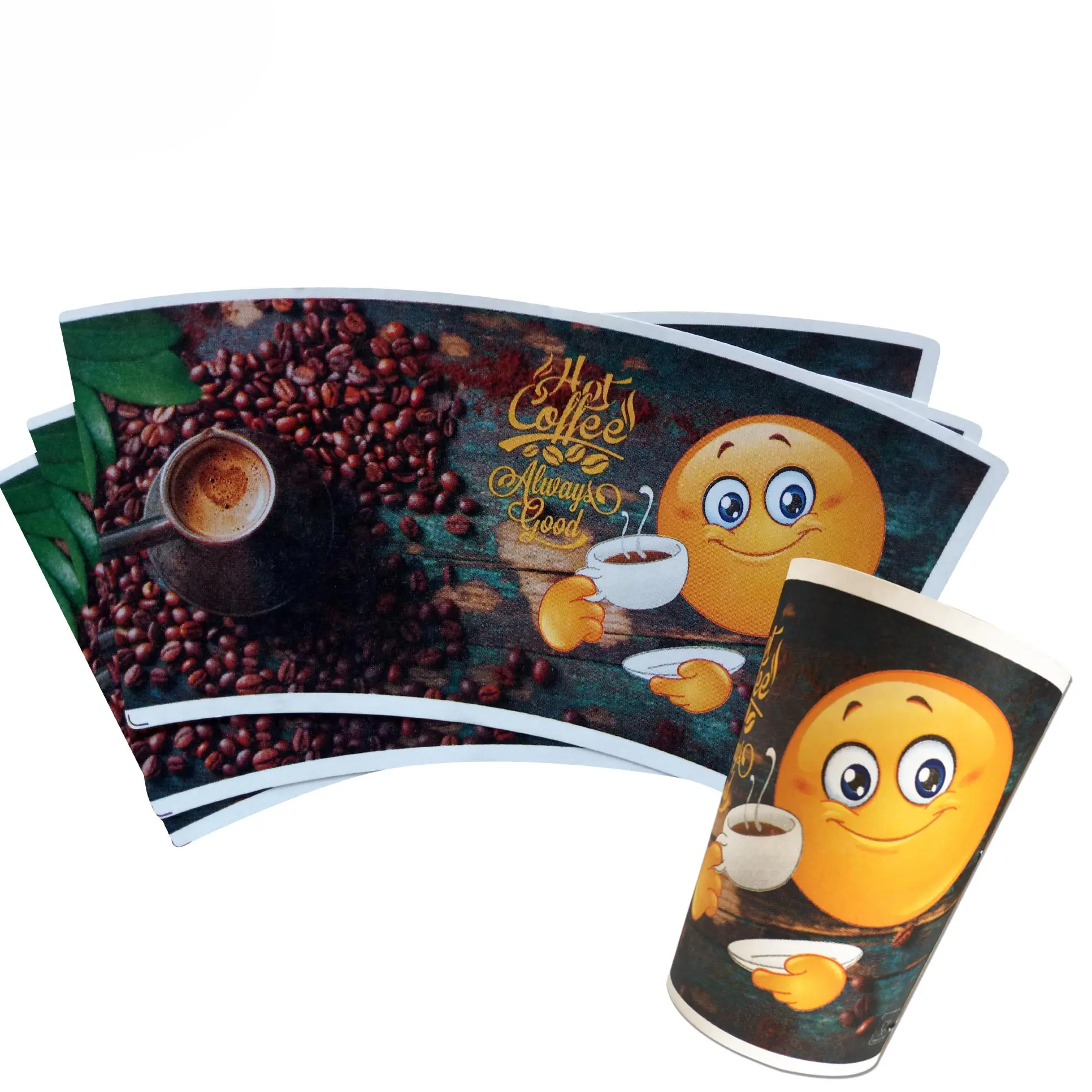 100% wood pulp  Strength factory heat-resistant 8oz 12oz 16oz coffee paper cup custom logo