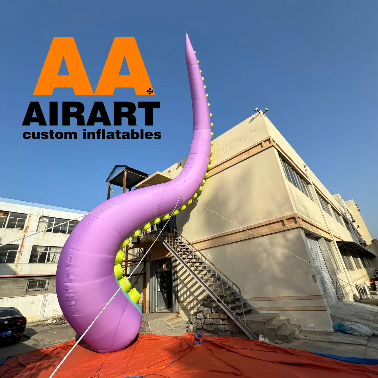 Funny theme party toys captain octopus inflatable tentacle arm