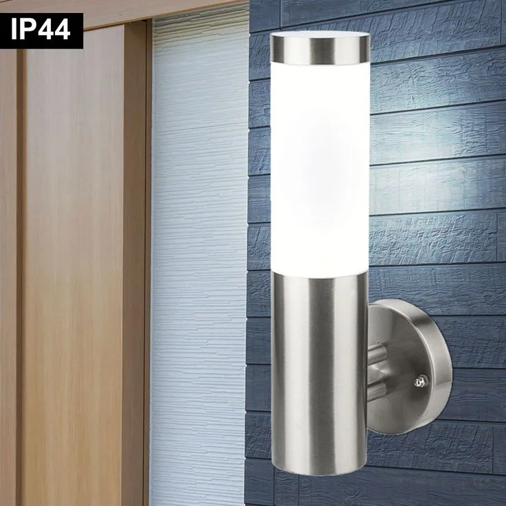 decorative waterproof stainless steel pipe cylinder e27 garden exterior led lights outdoor wall