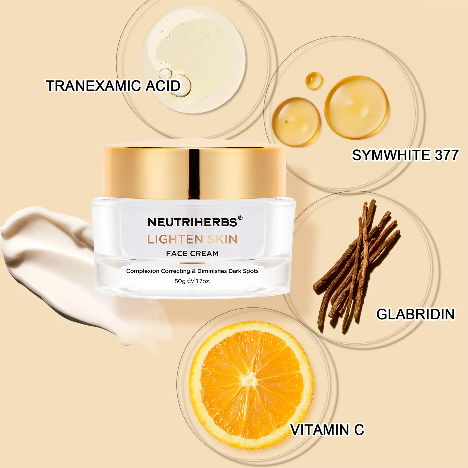 Private Label Professional Bleaching Brightening Tightening Skin Whitening Cream