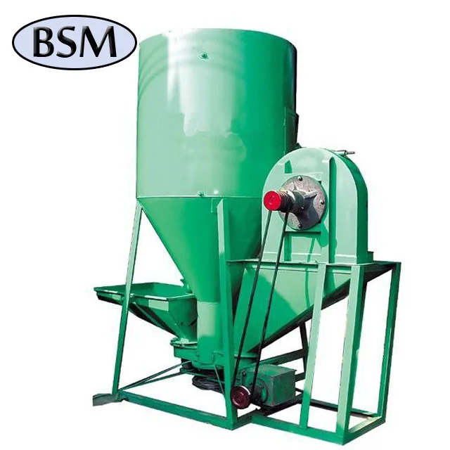 500kg/batch Vertical Chicken Farm Use Feed Grinder and Mixer