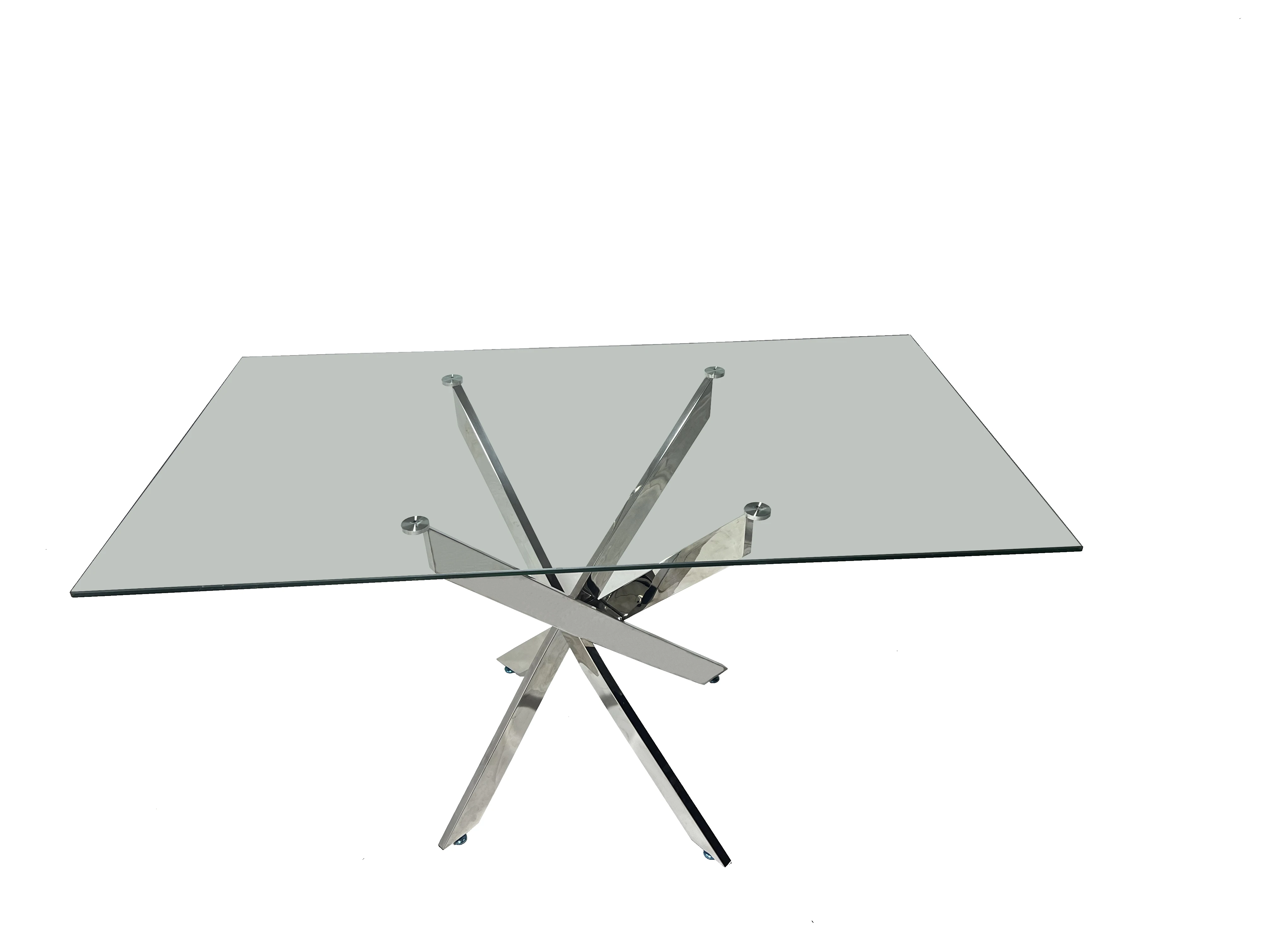 Modern Simple Gold Plated Coffee Table Tea & Telephone Station for Sofa Side Negotiation Use Enhanced by Electroplating Process