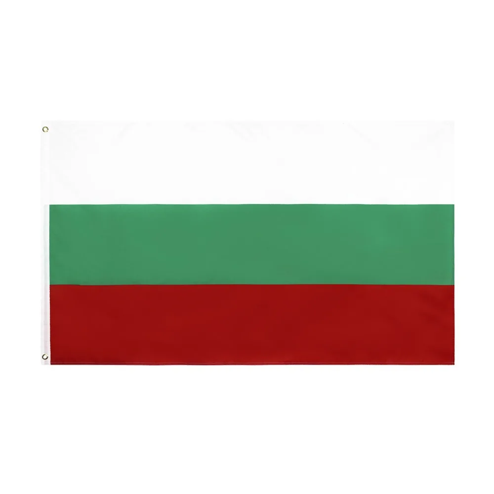 Wholesale Fast Shipping Printed Polyester 3x5 Ft Brass Grommet Canvas Header Double Stitched Brand New Republic Of Bulgaria Flag