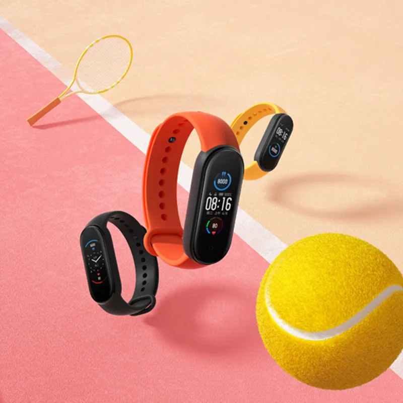 Silicone Wristband  TPU Strap Replace Xiaomi 5 smart watch strap Silicone strap For Xiaomi Mi Band 5