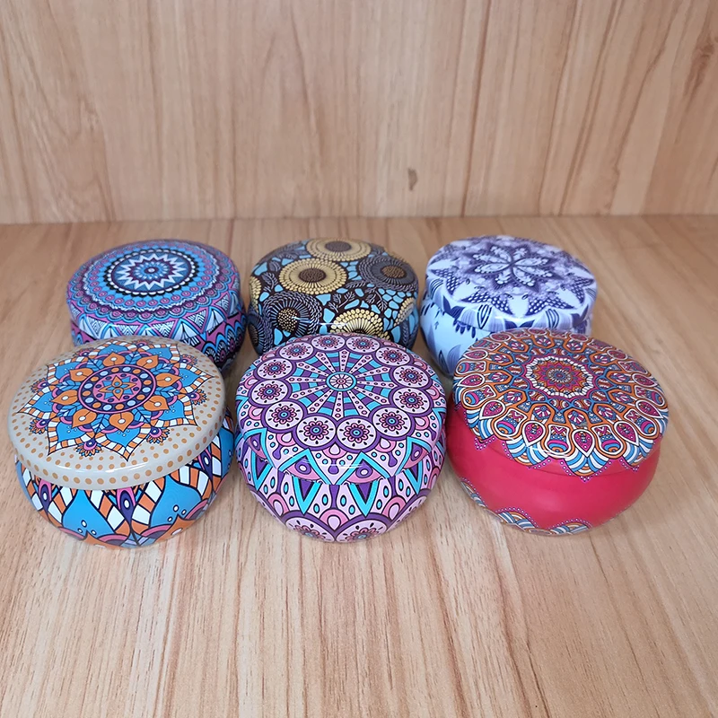 
Custom Food Grade Round Metal Small Tea Candy Gift Tin Can 