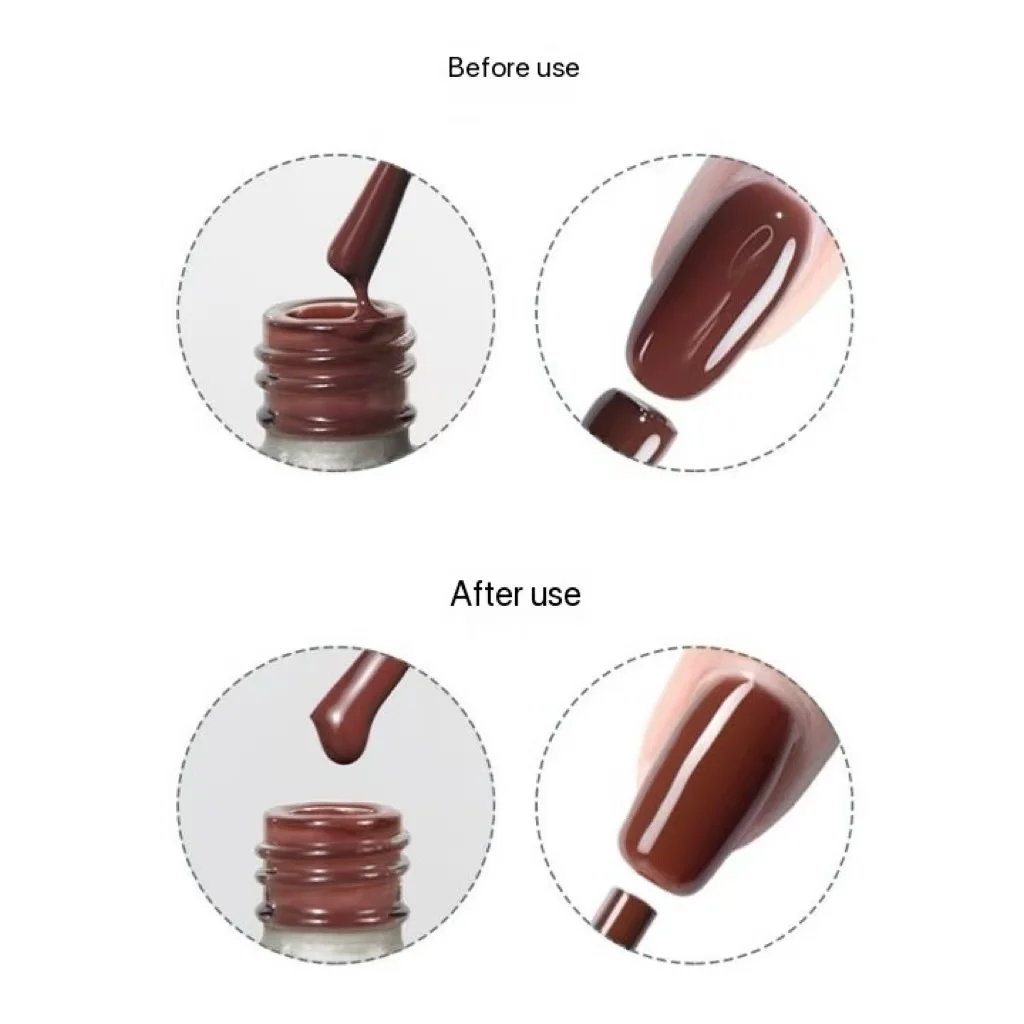 Nail art special ice through toner, transparent light therapy nail polish glue, smudge sequin blender mixing gel