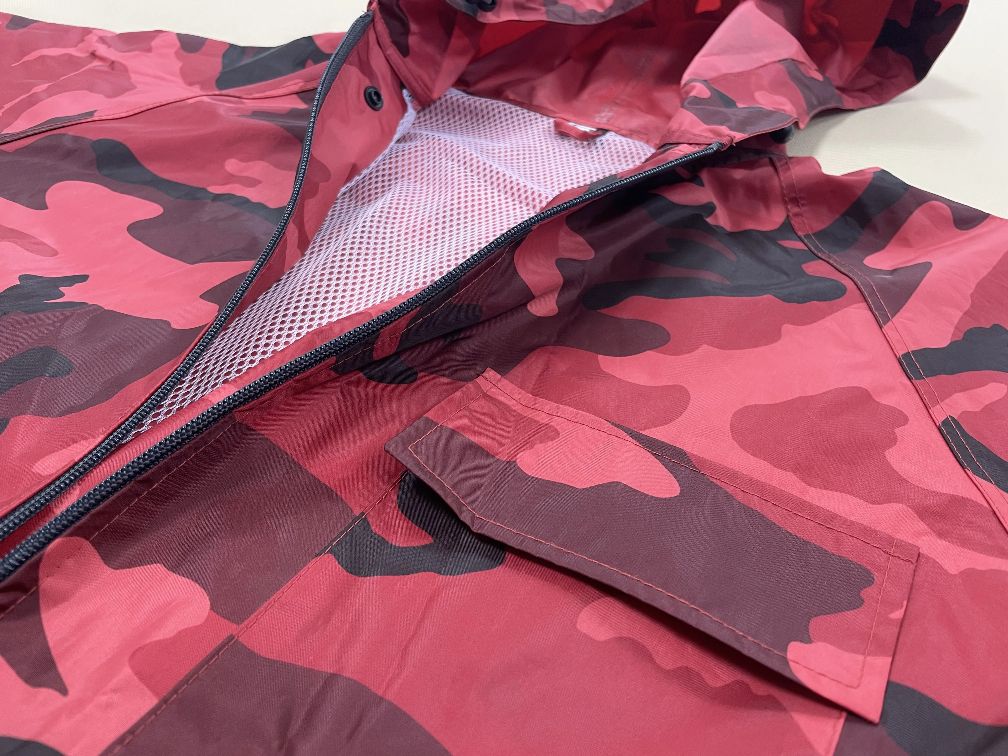 New camouflage casual raincoat riding suit custom-made low-cost design Rain jacket pants