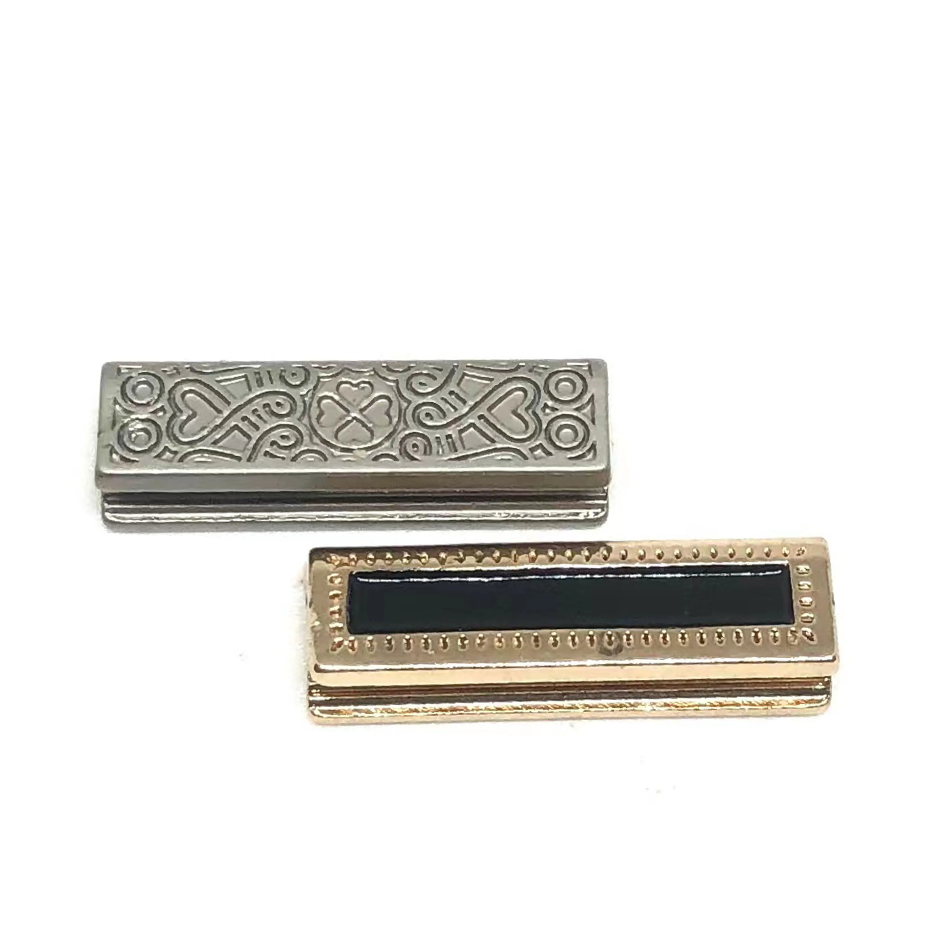 Garment accesseries custom logo pattern square front attachment money wallet purse suit metal end saudi thobe pocket tail clip