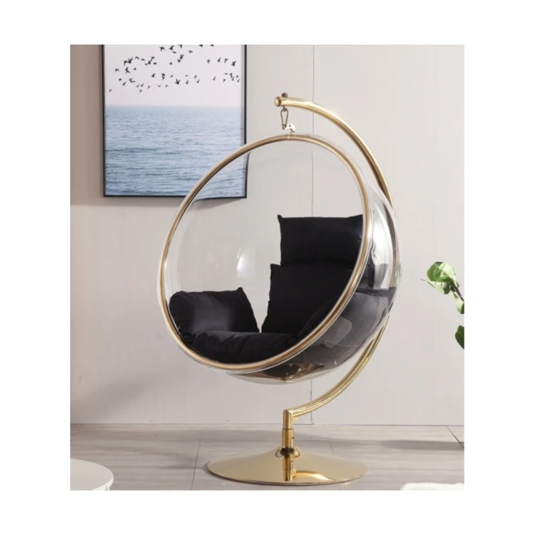 OEM actory price pink blue acrylic hanging bubble chairs for outdoor/outdoor/garden