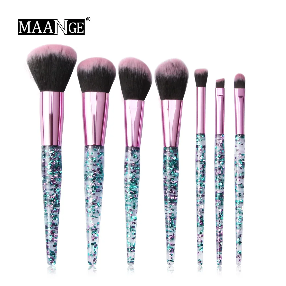 Custom High Quality Private Label Nateral Material Diamond Makeup Brush Set