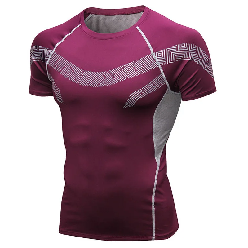 Quick Dry breathable outdoor training active wear mens bodybuilding muscle fit gym top athleisure conjuntos deportivos