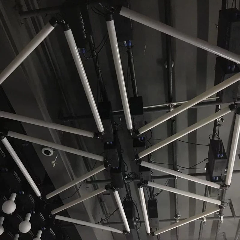 led kinetic Kinetic Light System RGB Color Tube Light Motorized by DMX Winch