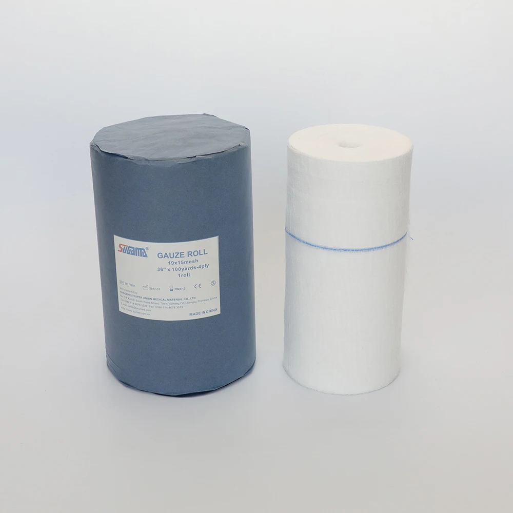 Surgical Hydrophilic Medical Cotton Absorbent Gauze Bandage Jumbo Big Roll Manufacturer Gauze Roll