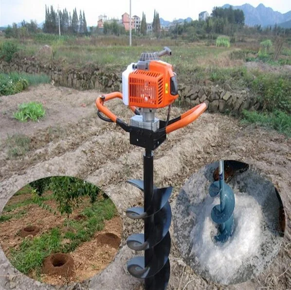 Portable 52cc Ground Deep Post Hole Digger Auger Drill Earth Auger