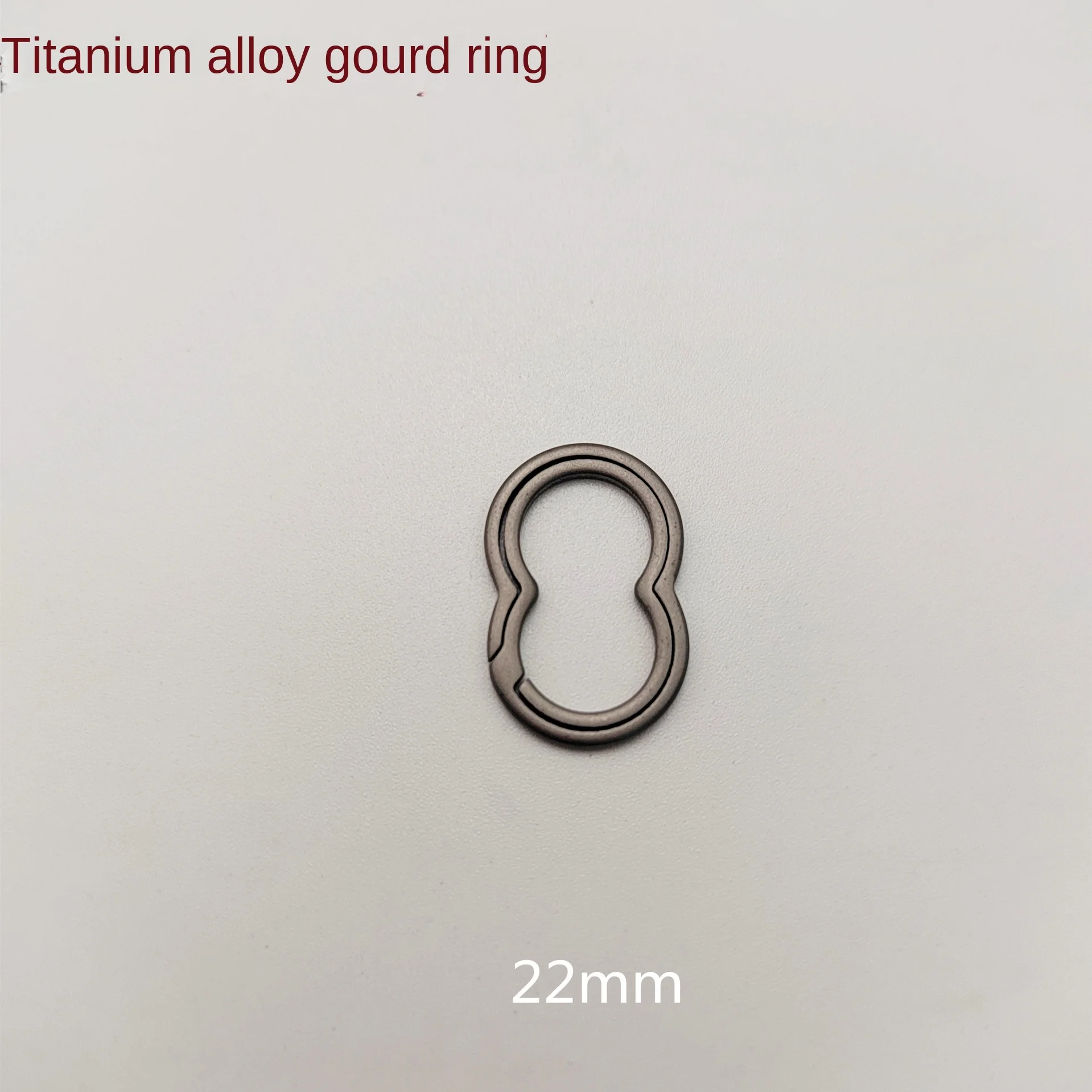 Ultra Light Titaniumkey ring Alloy Gourd-Shaped key chain rings Carabiner Keychain Super Elastic titanium alloy key ring Pendant