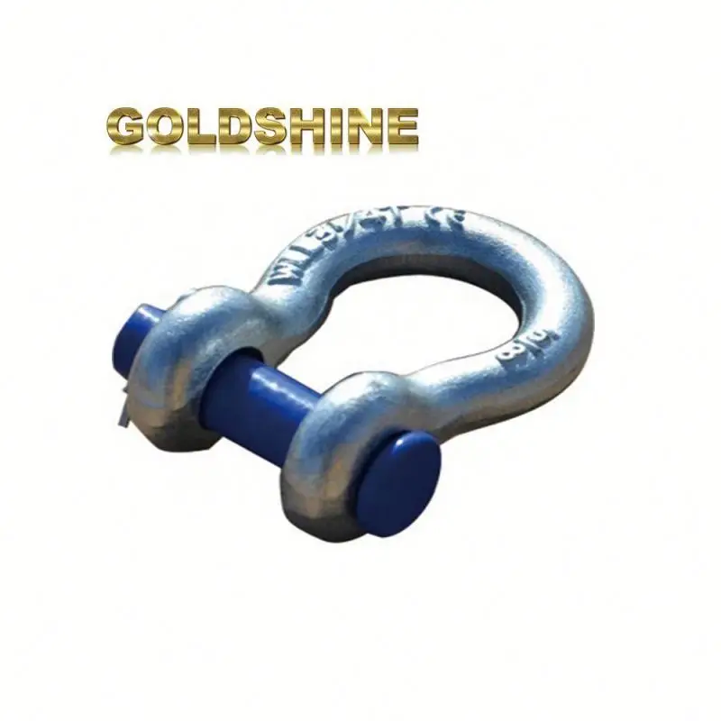 Crane stainless steel bow bowed shackle lifting rigging Round Pin Anchor Shackles