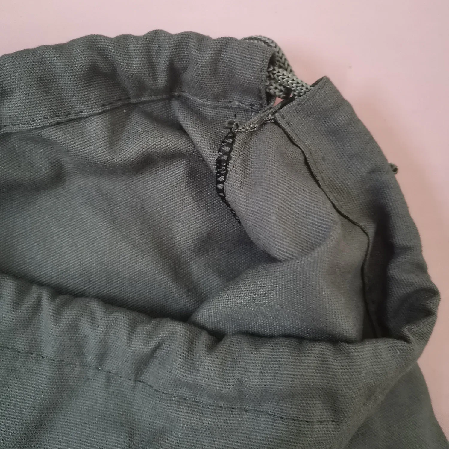 
Dark Gray Cotton Draw String Bag 40cm x 27cm 