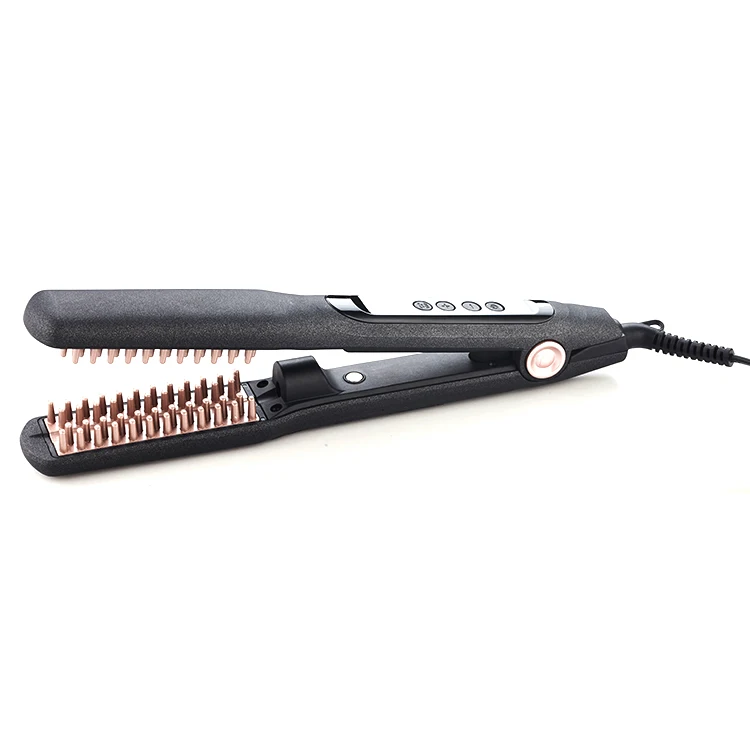New Design 80W Hair Salon LED Digital Steam Styler Electric hair straightener comb Straightening Iron