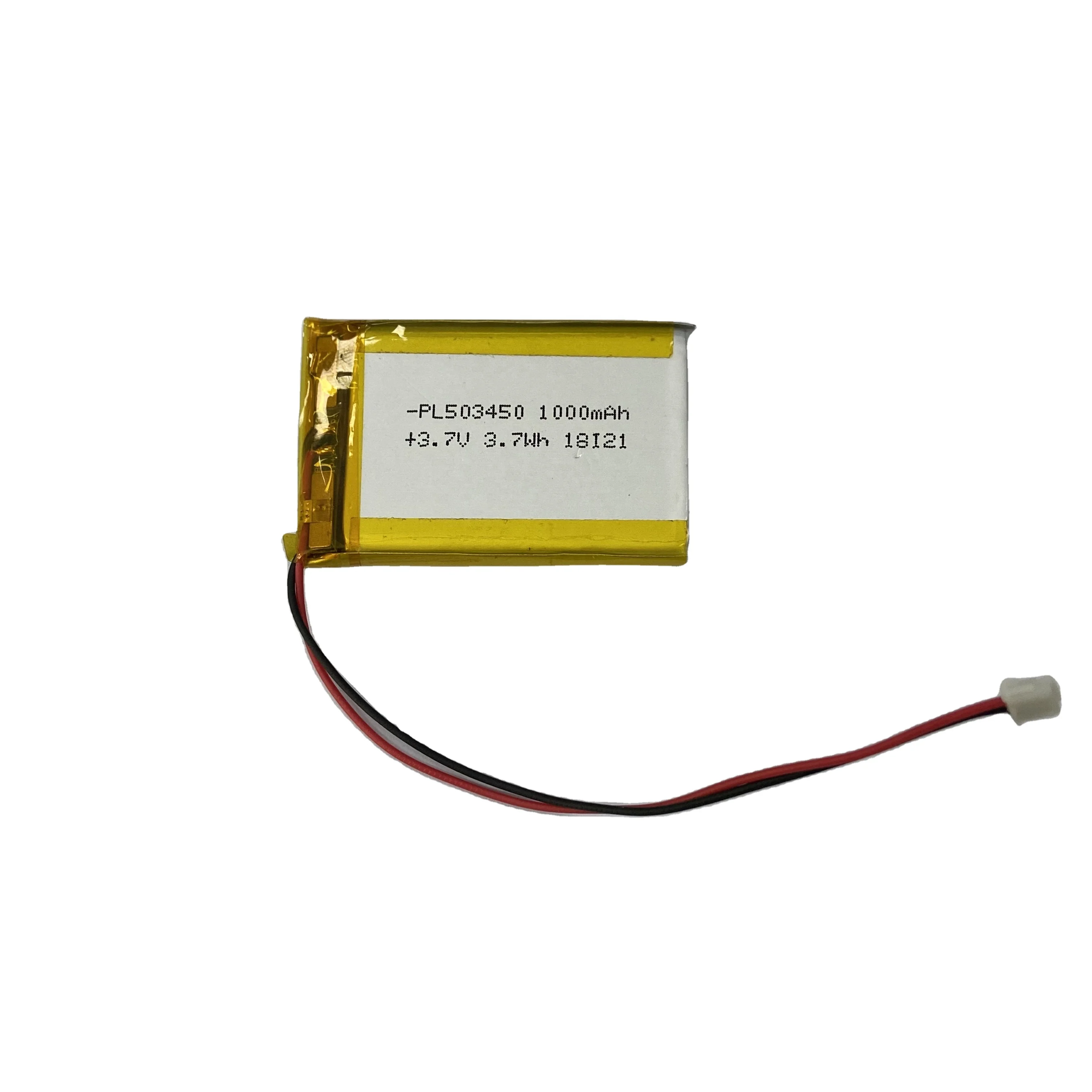 Настраиваемый продукт, оптовая продажа, литий-полимерный аккумулятор PL503450 3,7 в, 1000 мАч