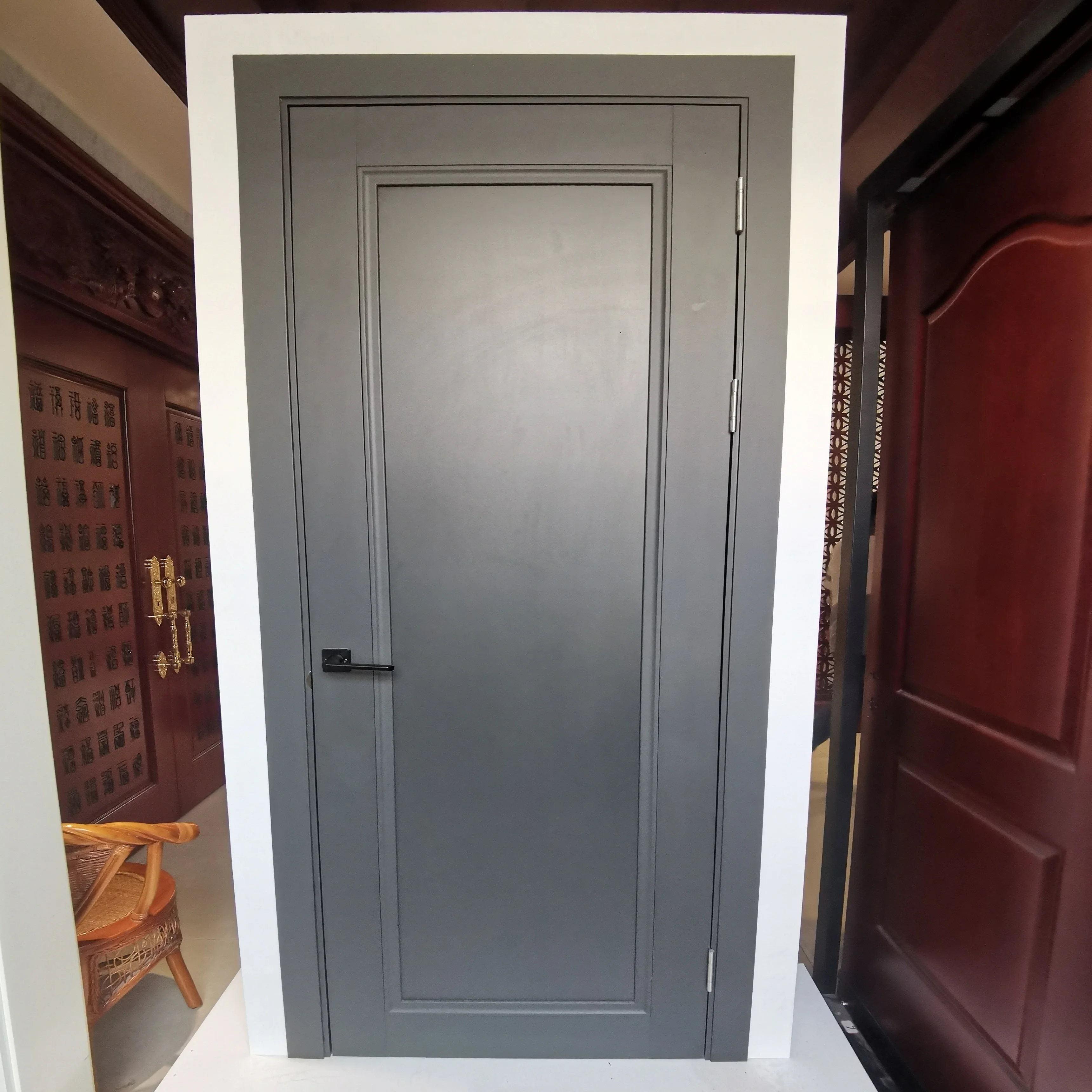 GTCO 850*2400*45mm Customized Size Honeycomb Paper Filling Melamine Wood Door for Apartment and Room Door