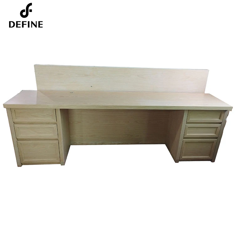 Industrial Modern Home Hotel Office Furniture Wooden Writing Study Desk Computer Laptop Office Table With Drawers