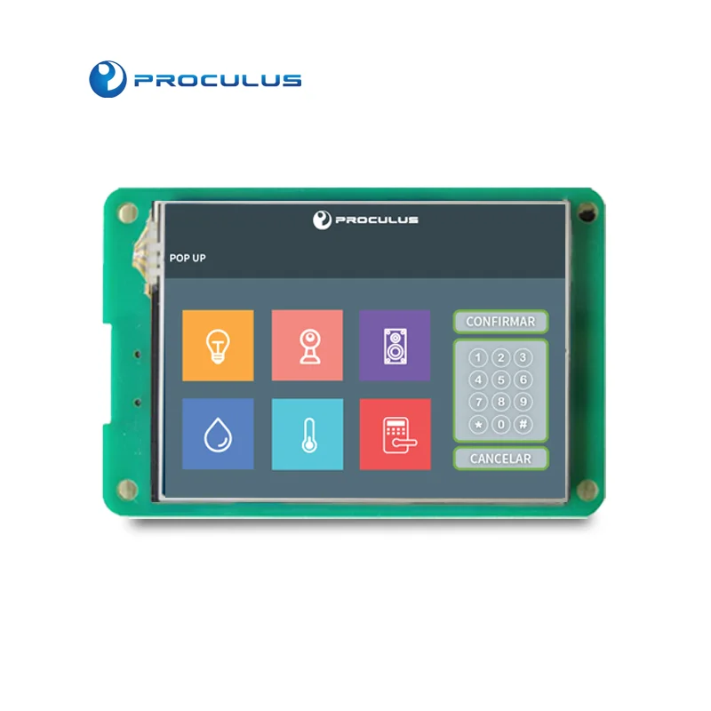 Proculus Outdoor 2.8 inch uart tft High Brightness HMI LCD Controlment Project Graphic Display Lcd Touch Screen