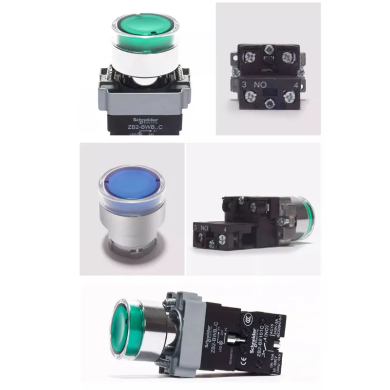 New Original Green switch illuminated button XB2BW33B2C 24V Industrial Switch button