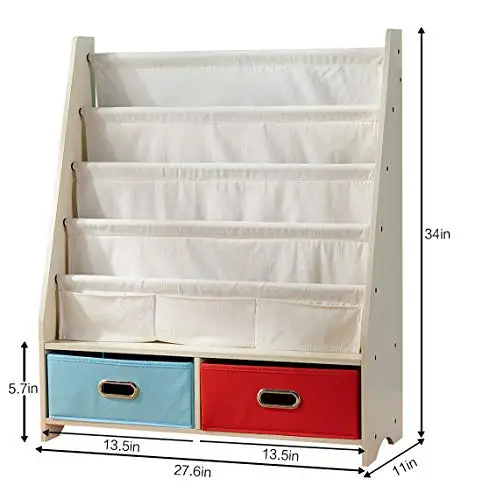 
wholesale price design portable kids wooden book shelves racks for home 