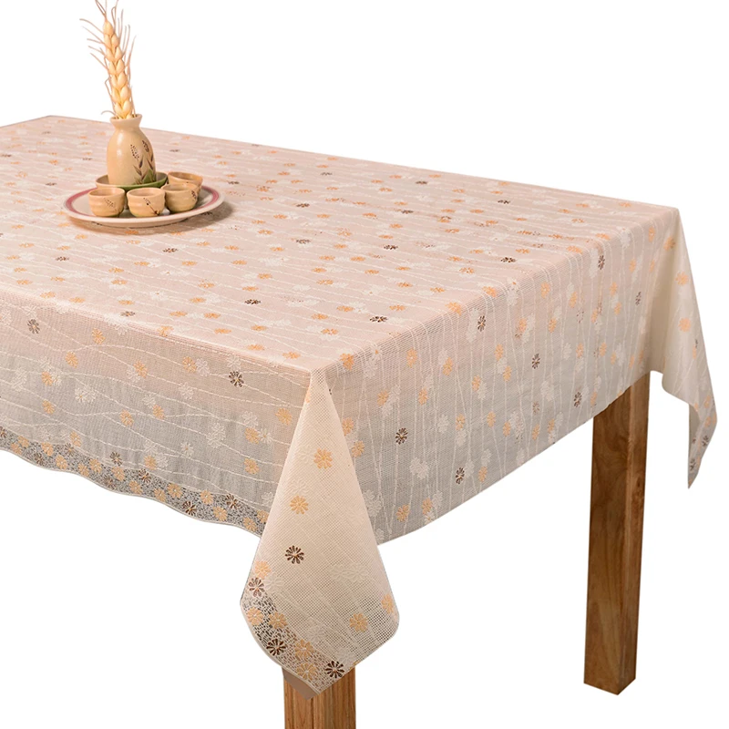Новый дизайн, красивая печатная кружевная скатерть 140 см NR, виниловая скатерть