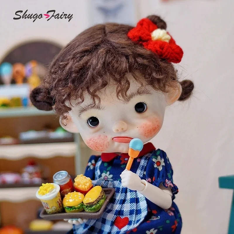 Preorder ShugaFairy Dawai Bjd Dolls 1/6 Big Head Crooked Mouth Expression Naughty Kids Style High Quality Ball Jointed Doll Toys