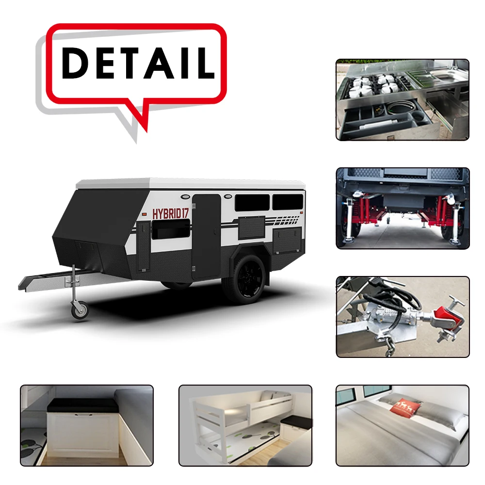 Off Road Hybrid Travel Trailer caravan