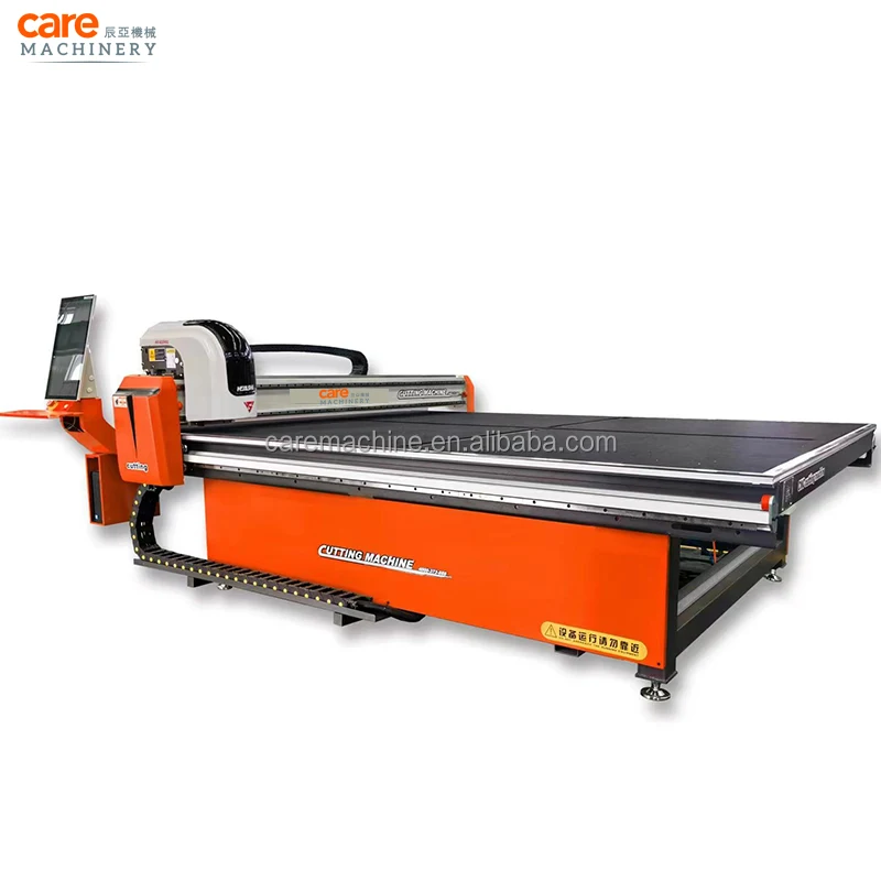 cnc glass cutting machine for 3800x2900mm size loading cutting and breaking function