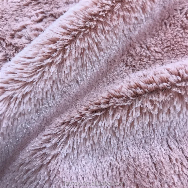 15MM Polyester  PV Plush Fabric For Making Soft Toys