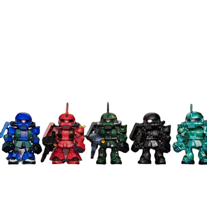 Производитель симпатичных мультяшных персонажей gundams таинственная коробка Аниме фигурки zaku второго поколения пластиковая игрушка из ПВХ Слепая Коробка