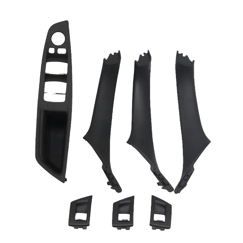 Car Door Handle Black Right Hand Drive Inner Door Panel For BMW E90 2002-2014 51417230849 Window Control Switch Panel