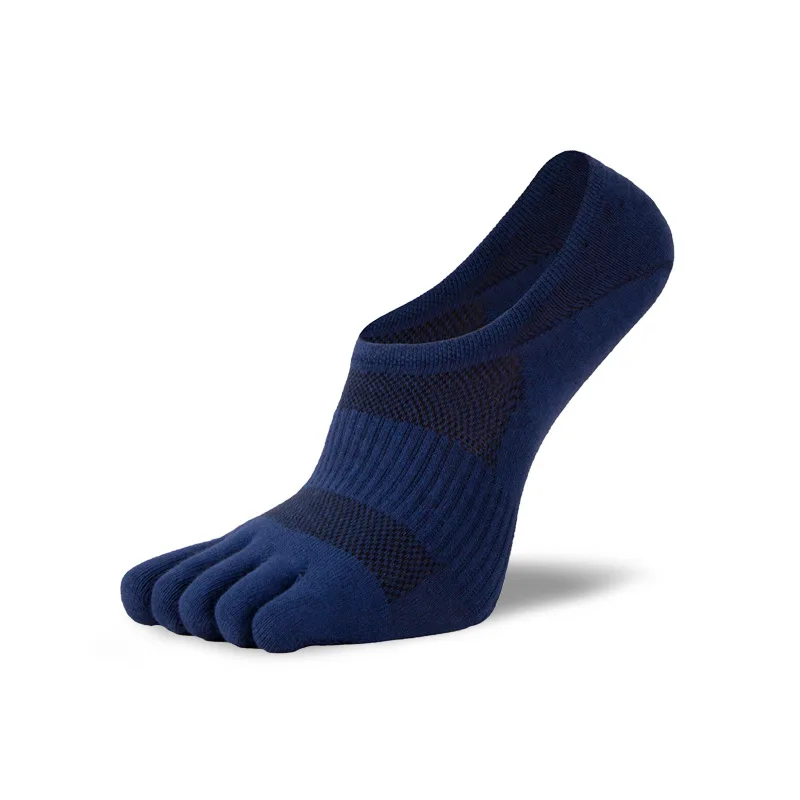 Men Five Toe Socks Low Cut Cotton Invisible Socks Antibacterial Deodorant Five Fingers Socks