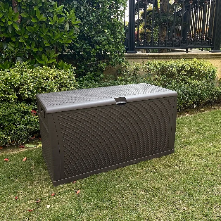 450L outdoor garden rattan box plastic storage