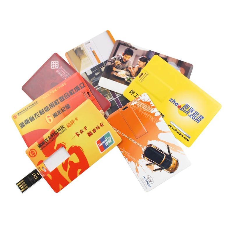 Portable Credit Card Usb Flash 32gb 64gb Card Shape Usb Stick 128gb 256gb Pendrives Credit Usb Flash Drive Card