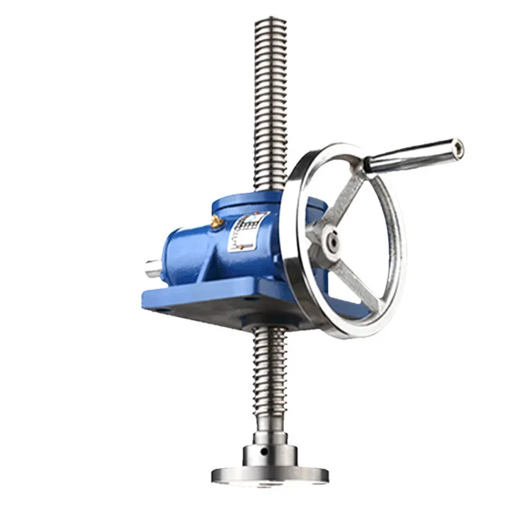 200kg -500kg SWL1T 2.5T worm screw elevator hand screw jack with lift platform
