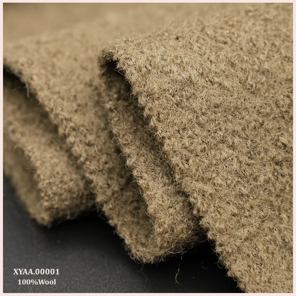 Вареная бархатная Супер тонкая Мериносовая 100% Шерстяная трикотажная ткань для мужчин и женщин зимнее осеннее пальто тяжелые куртки