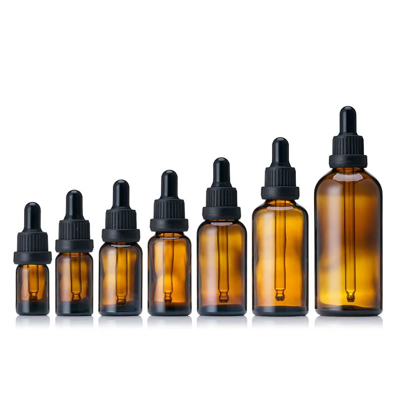 10ml Amber Glass Essential Oil Bottle With Child Proof Tamper Evident Cap Or Orifice Reducer