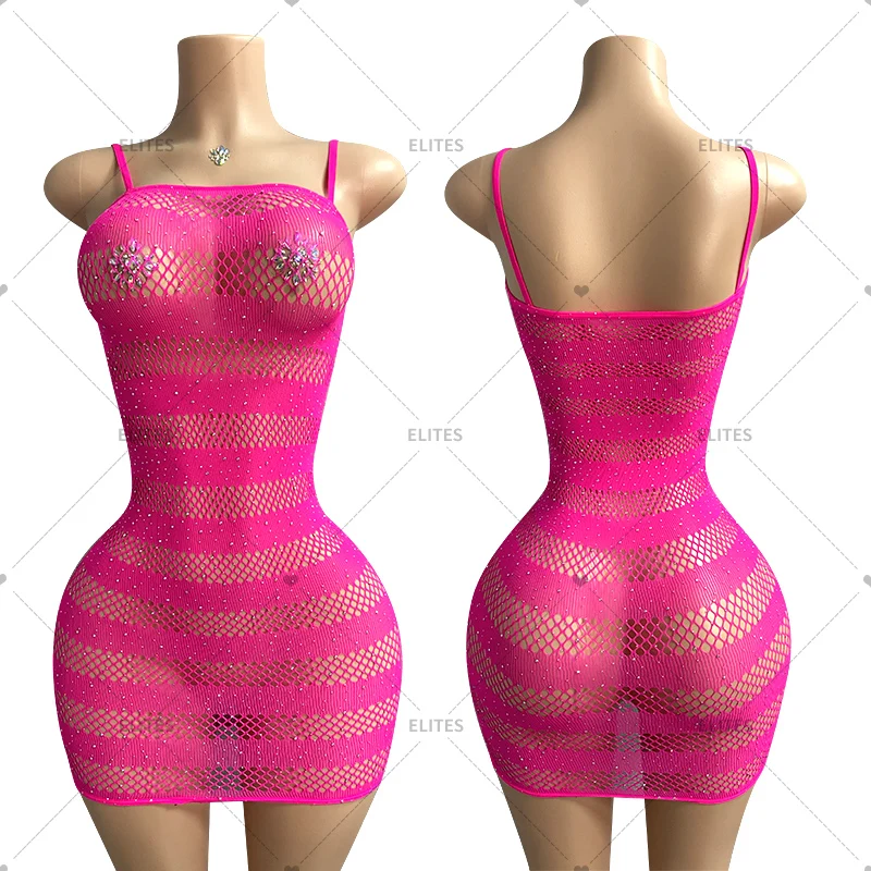 ELITES Wholesale Bottle Girl Outfits Dancewear  Customize Sexy Exotic Pantyhose Tight Fishnet Stockings