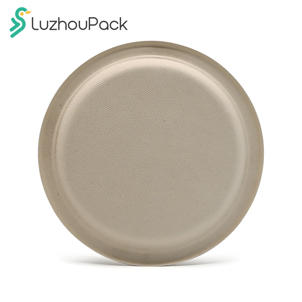 LuzhouPack biodegradable festive dinner spoon disposable party plate and cutlery set water proof pet compartment lunch