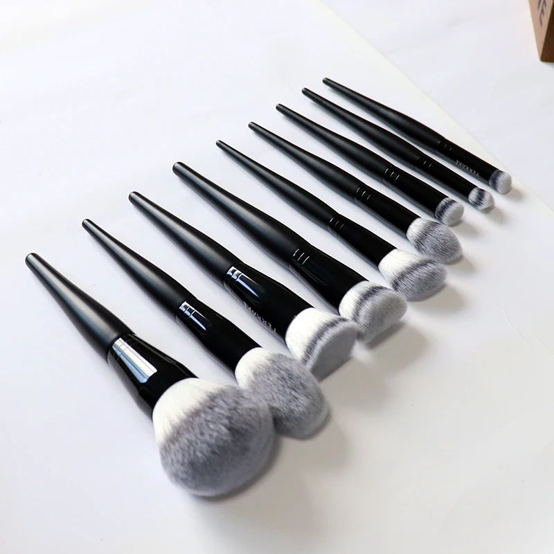 Makeup Brush set 9PCS Makeup Brushes custom Logo  High Quality Foundation Brush  OEM Customized makeup set