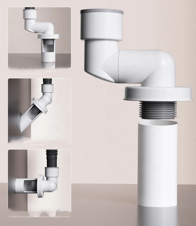 Kitchen Sealed Sink Downcomer Washing Basin Drainage Three-Head Deodorant Water Distributor