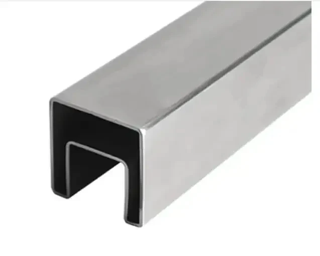 Market Manufacturer Inox Welded 304 316l U Shape Round Slotted Brushed Stainless Steel Pipe And Tube